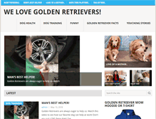 Tablet Screenshot of doggoldenretriever.com